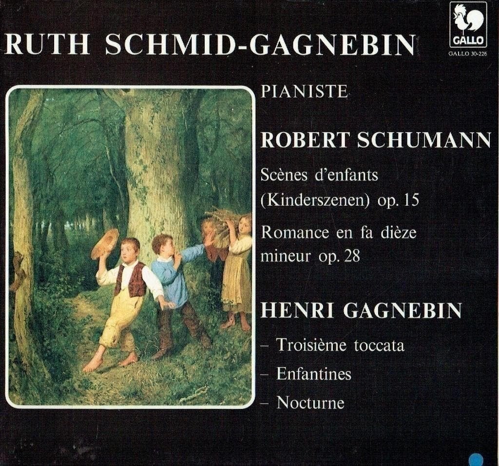 R Schumann-H Gagnebin -Ruth Schmid-Gagnebin, Piano, Kamermuziek, Verzenden, Zo goed als nieuw, 12 inch