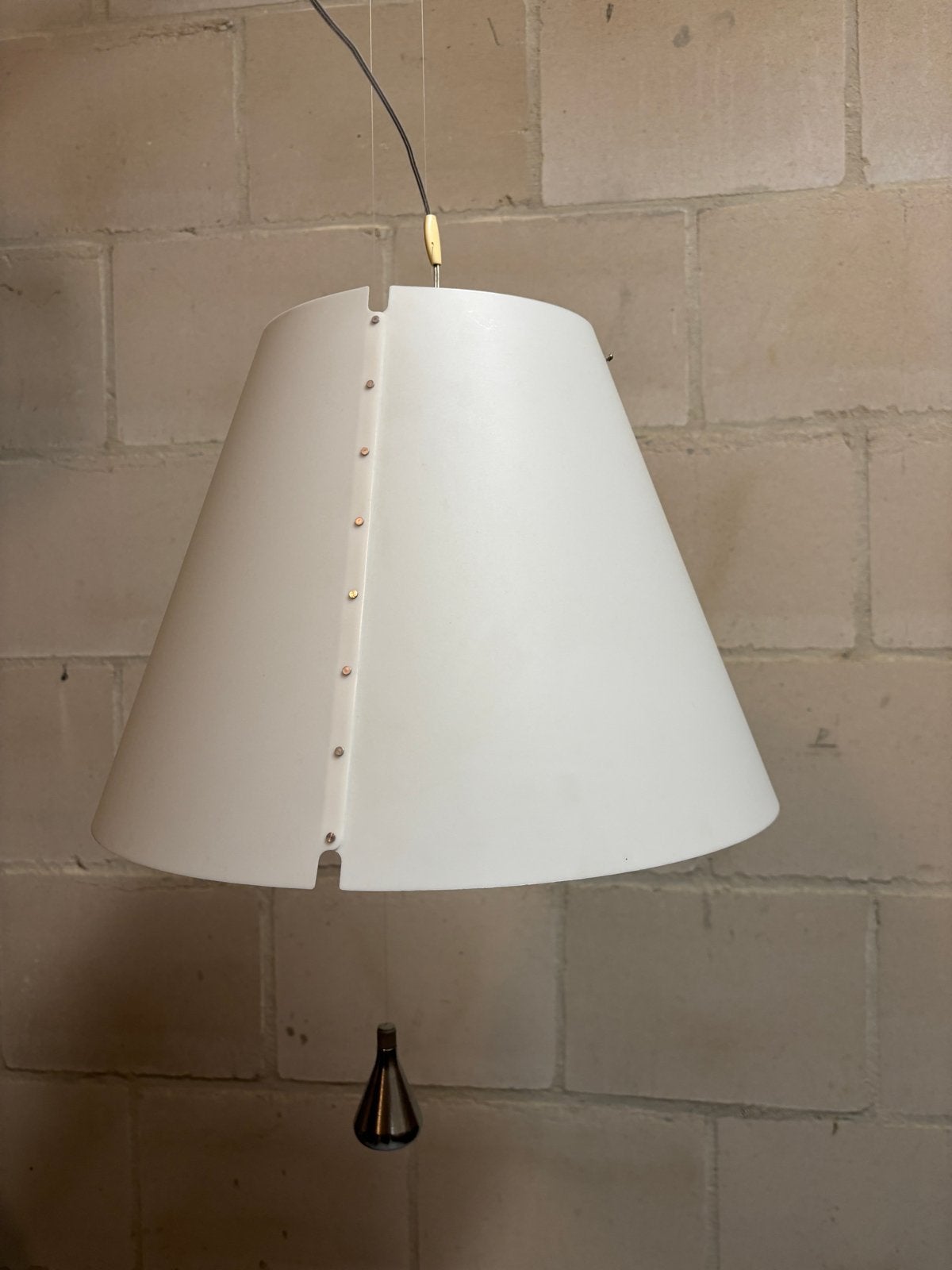 Bijzondere Bijenkorf lamp, in hoogte verstelbaar, Huis en Inrichting, Ophalen, Gebruikt, Kunststof, E27 (groot)