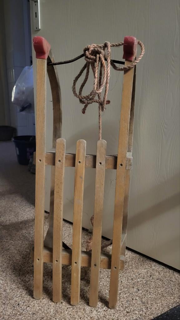 Houten slee, Kinderen en Baby's, Speelgoed | Buiten | Sleeën, Ophalen of Verzenden, Gebruikt, Hout