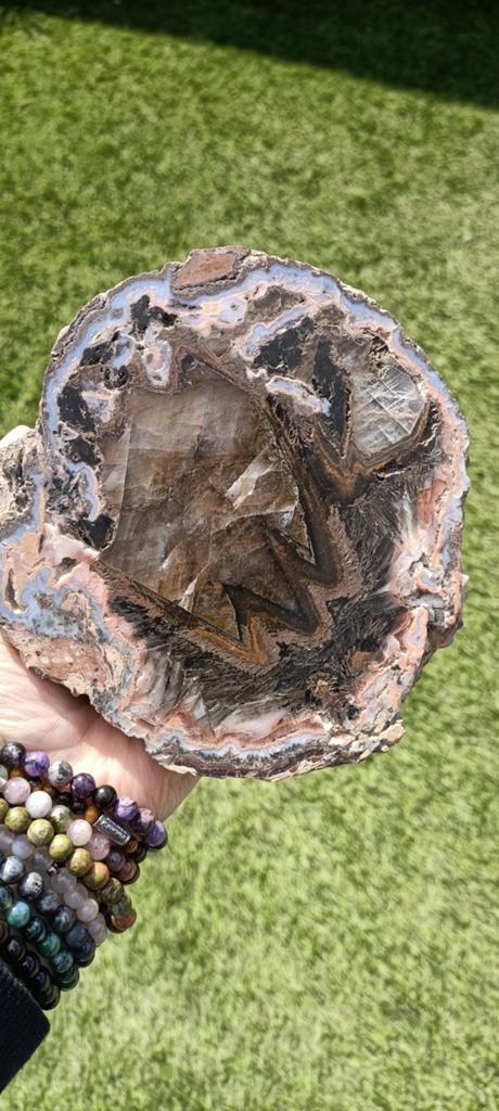 Agaat half geslepen, Verzamelen, Mineralen en Fossielen, Ophalen of Verzenden