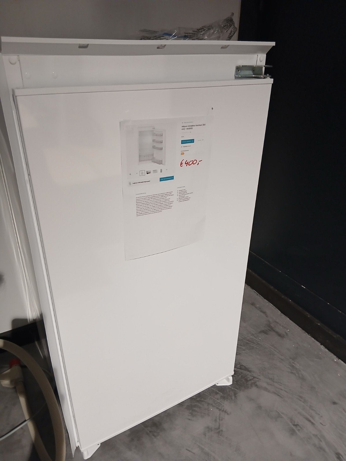 ETNA inbouw koelkast 102cm - KKS5102, 85 tot 120 cm, 150 tot 200 liter, Zonder vriesvak, Nieuw