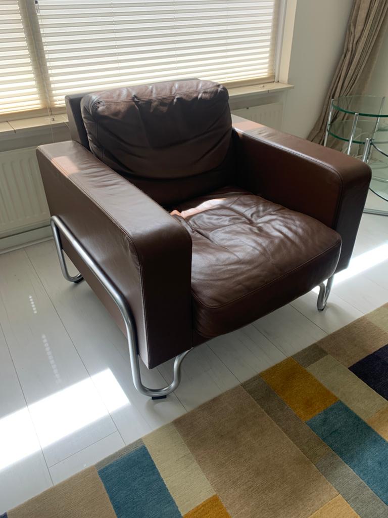 Fauteuil W.H.Gispen AD B3, vervaardigd door Dutch Originals., Huis en Inrichting, Ophalen of Verzenden, 75 tot 100 cm, 50 tot 75 cm