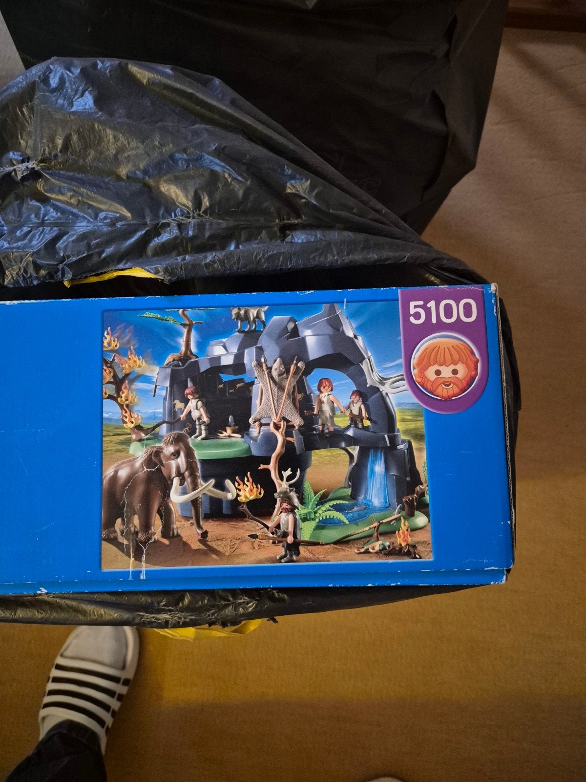 Playmobil Grote grot met mammoet (5100), Complete set, Zo goed als nieuw, Historisch, Ophalen of Verzenden