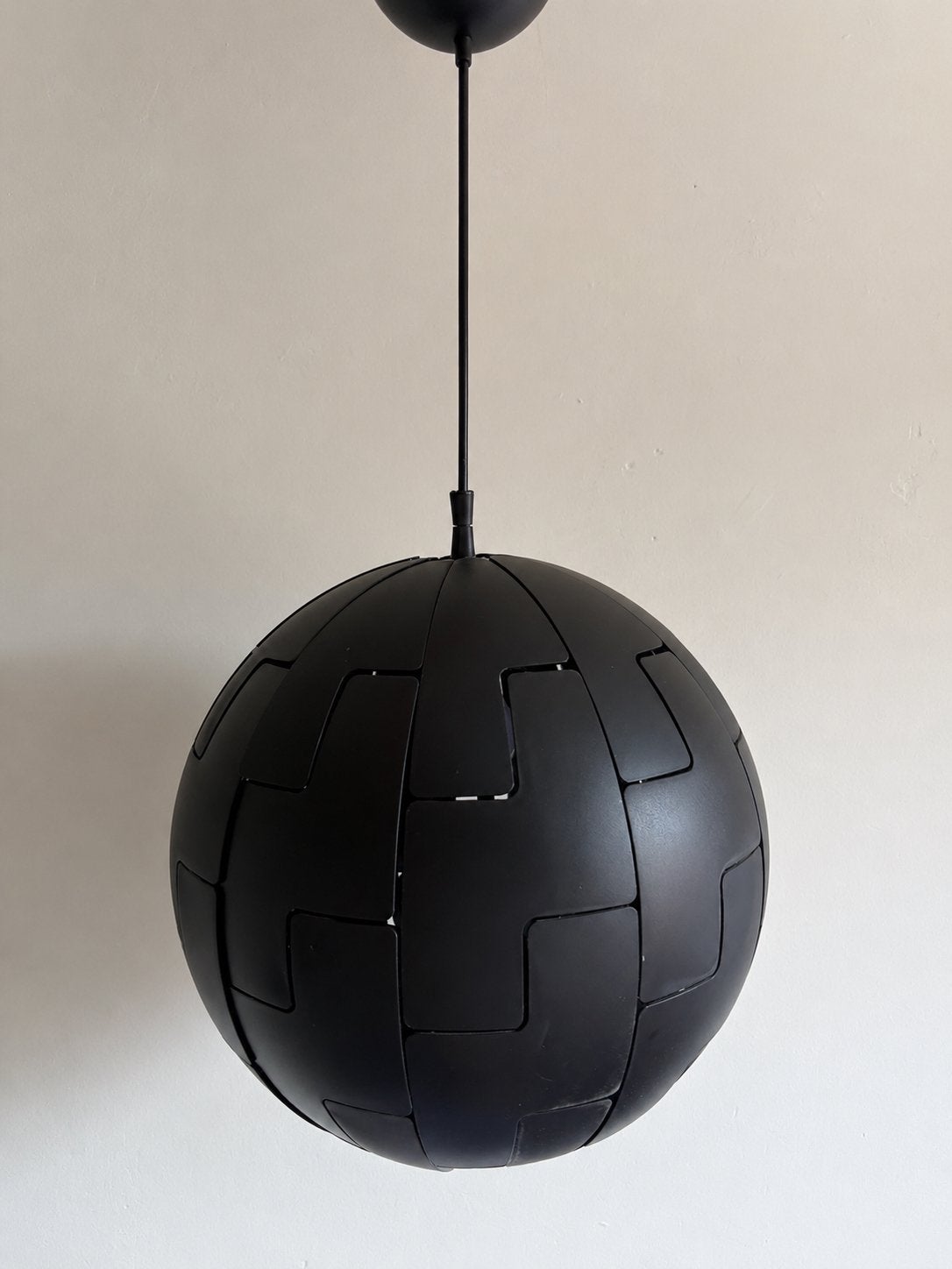 IKEA PS 2014 Hanglamp - Zwart, Veranderlijke Vorm, Ophalen of Verzenden, Zo goed als nieuw, Kunststof, E27 (groot)