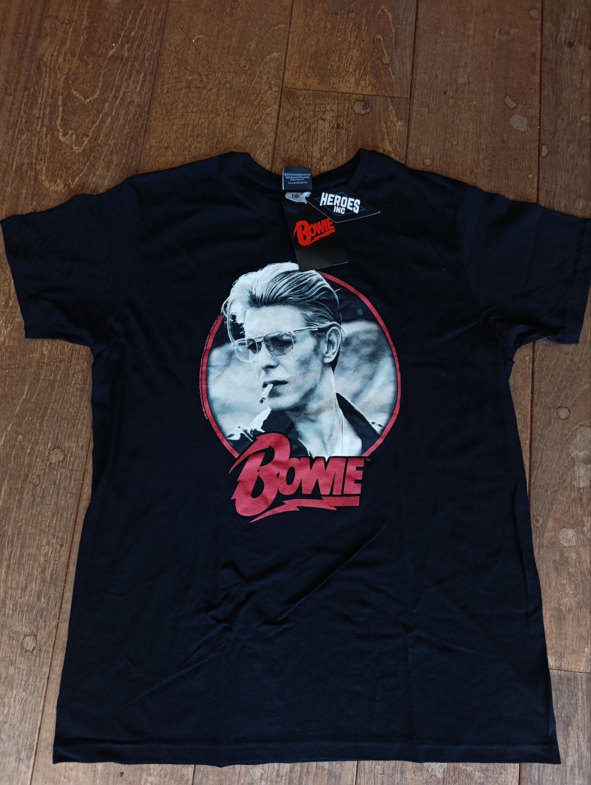 David Bowie T-shirt Zwart Maat L Nieuw, Maat 52/54 (L), Zwart, Nieuw, David Bowie