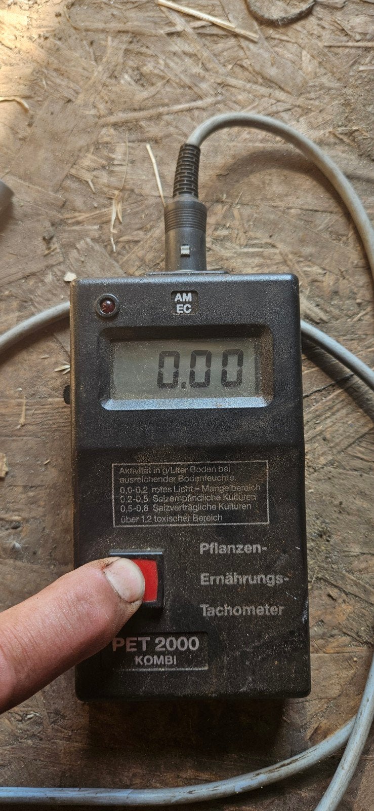 PET 2000 KOMB Tachometer - Planten-Ernährungs-Tachometer, Ophalen