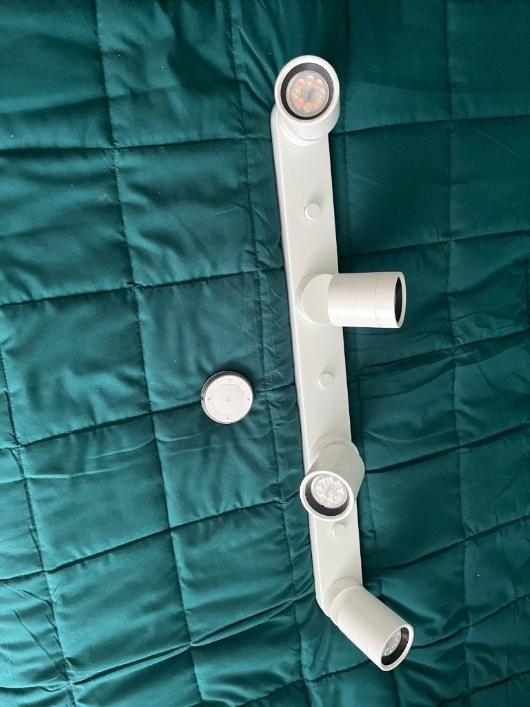 IKEA NYMÅNE led plafondlamp 4 spots, Instelbare kleurtemperatuur, Modern, GU10, Zo goed als nieuw