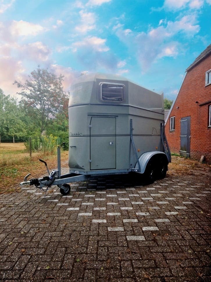 Bockmann Classic 2-paards Aluminium bodem!!, Dieren en Toebehoren, Ophalen, Gebruikt, Polyester, 2-paards trailer