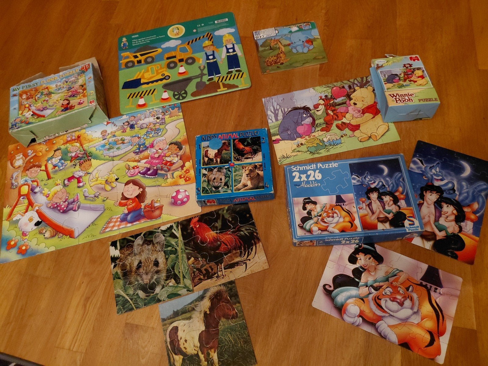 kinderpuzzels pakket, Ophalen, Meer dan 50 stukjes, Gebruikt, 2 tot 4 jaar
