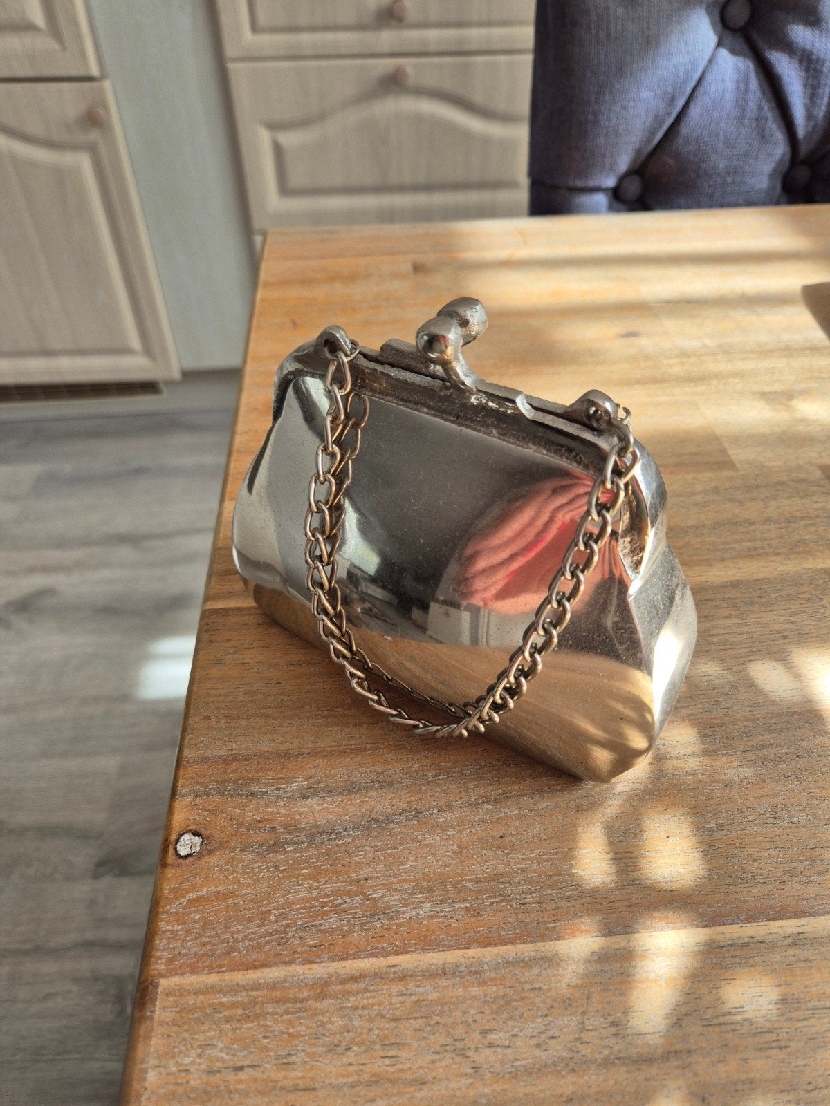 Riviera maison😊tas spaarpot, Ophalen of Verzenden, Zo goed als nieuw, Zilver