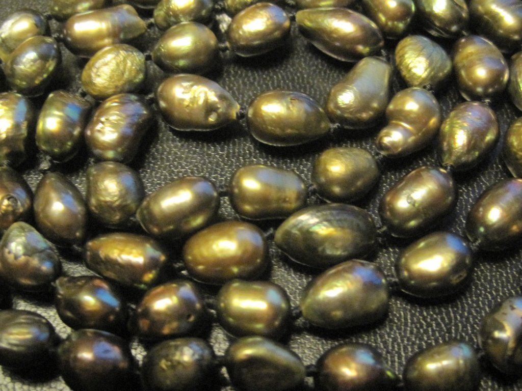 Vintage parelcollier ketting97cm 100%echte parel ketting 90g, Ophalen, Zo goed als nieuw, Steen of Mineraal