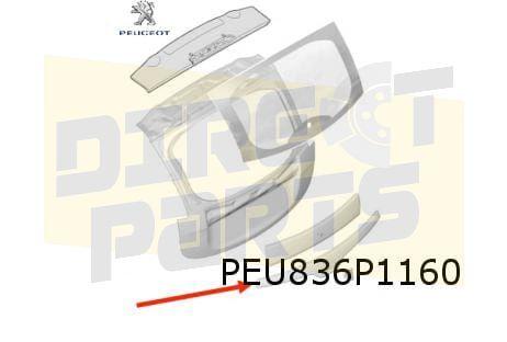 Peugeot ION achterklep sierlijst (glans zwart) (10/10-) Orig, -, Nieuw, Ophalen of Verzenden, Achter