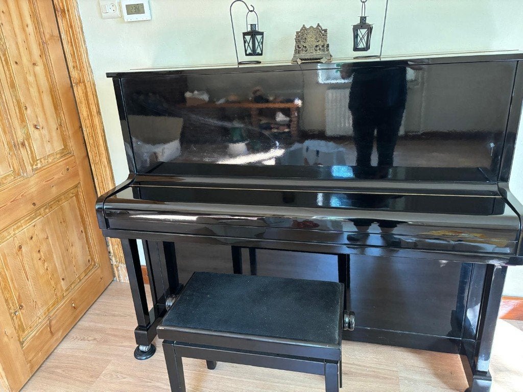 piano, Muziek en Instrumenten, Piano's, Ophalen, Gebruikt, Zwart, Piano