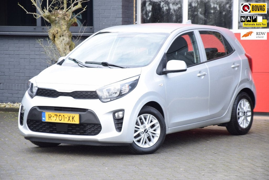 Kia Picanto 1.0 DPi Dynamicline 2022 Navigatie Carplay Camer, Auto's, Voorwielaandrijving, 877 kg, Stof, 4 stoelen