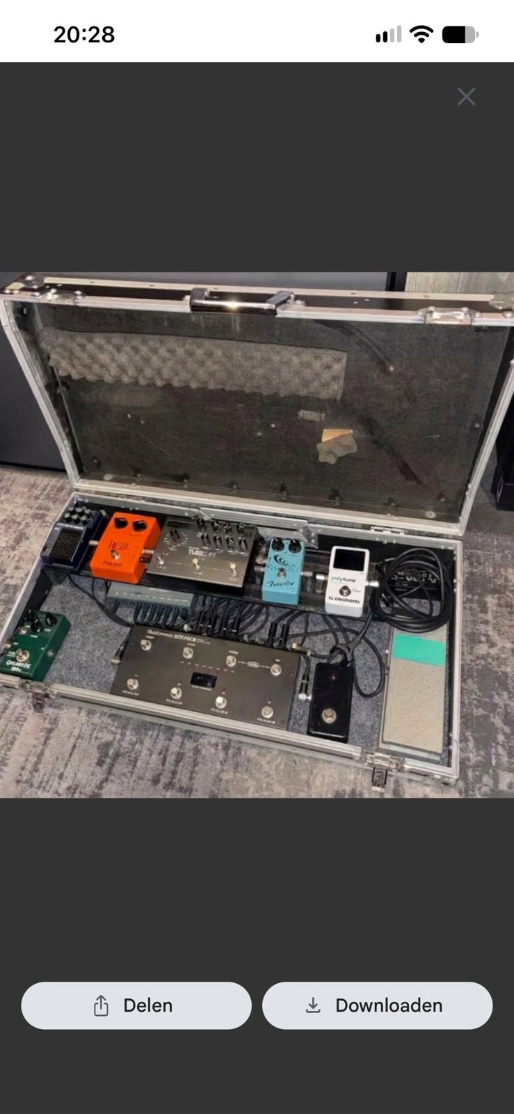 Pedalboard Rig (Strymon TimeLine, Musicom Lab, Ibanez, Ophalen of Verzenden, Gebruikt, Delay of Echo