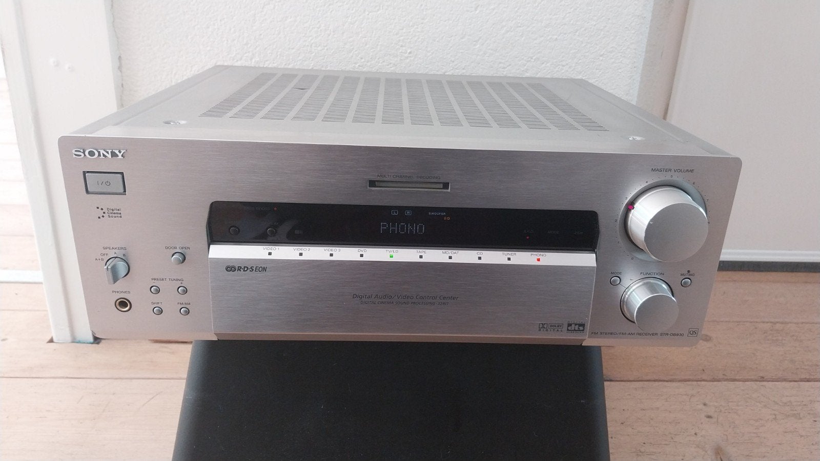 Sony STR-DB930 QS Receiver Optical Tulp Phono ingang, 70 watt of meer, Ophalen of Verzenden, Zo goed als nieuw, Overige spelers