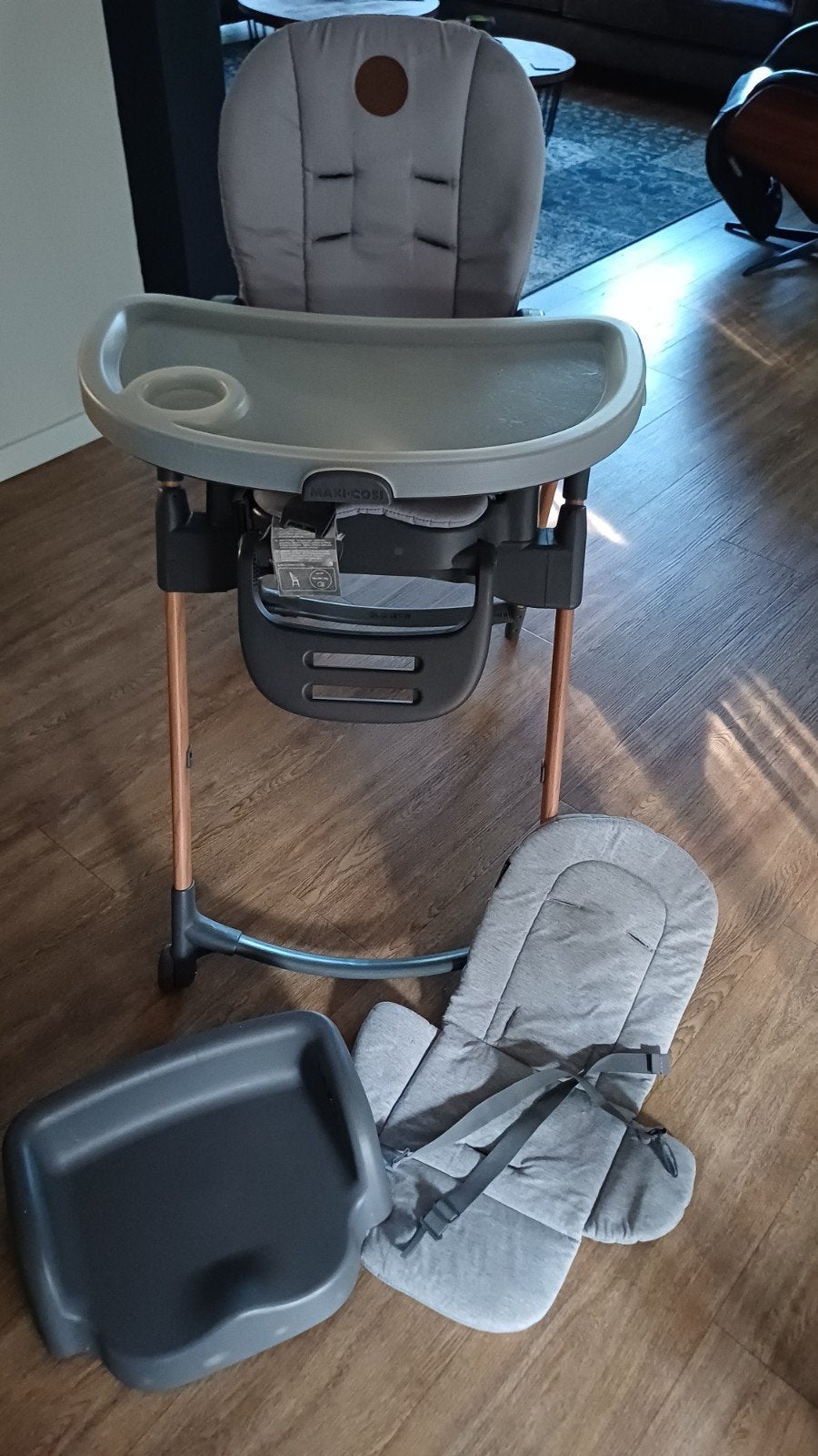 Maxi-Cosi Minla 6 in 1 meegroei-stoel - Hout/Antraciet, Kinderen en Baby's, Kinderstoelen, Ophalen, Zo goed als nieuw, Meegroeistoel