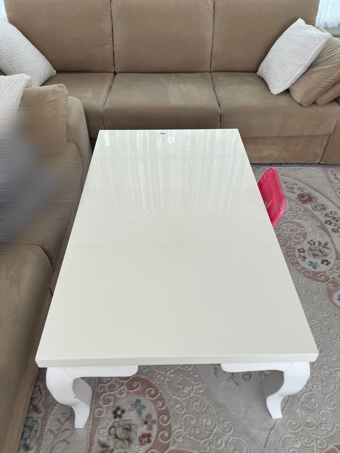 Witte Hoogglans Salontafel – Zeer nette staat | Spoedig weg!, 100 tot 150 cm, Zo goed als nieuw, Rechthoekig, 50 tot 100 cm