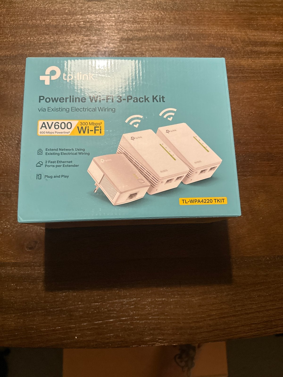 TP-Link Powerline Wi-Fi 3-Pack Kit AV600 TL-WPA4220 TKIT, Ophalen of Verzenden, Nieuw, Router