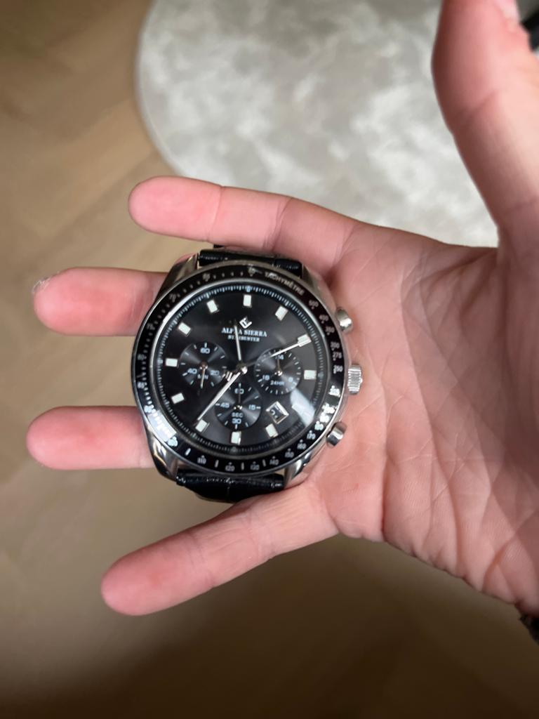 Alpha Sierra BSL01 Herenhorloge - Stijlvol en Robuust, Sieraden, Tassen en Uiterlijk, Horloges | Heren, Leer, Staal, Polshorloge
