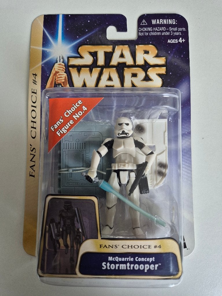 Star Wars Saga 03-34 McQuarrie Concept Stormtrooper, Ophalen of Verzenden, Nieuw, Actiefiguurtje