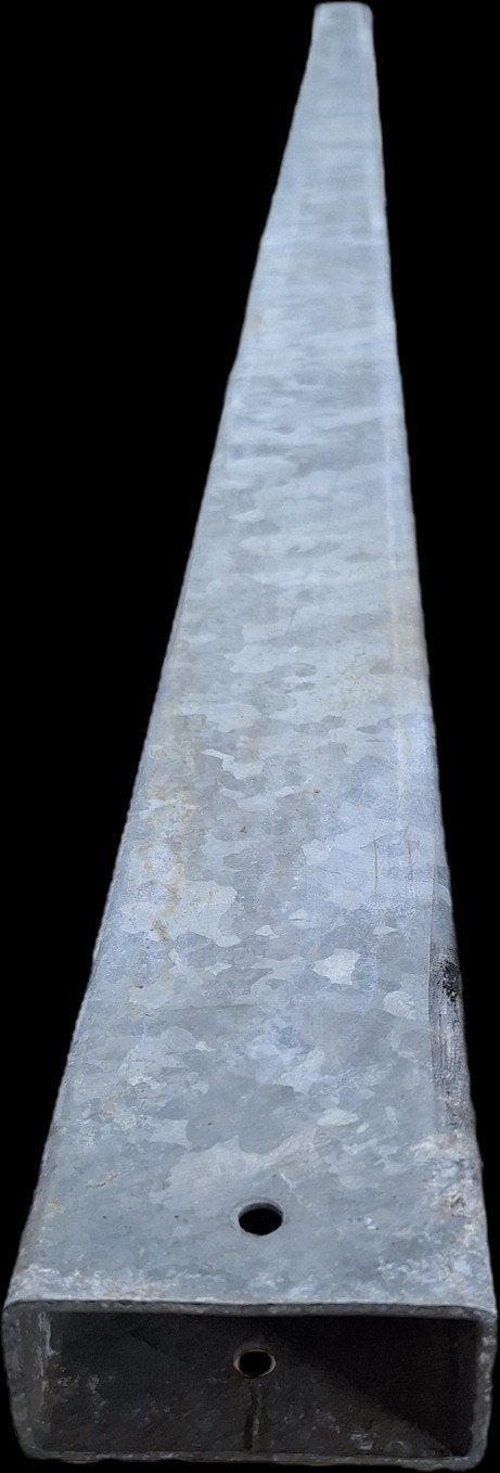 stalen kokers 100x50 gegalvaniseerd/ verzinkt, Doe-het-zelf en Verbouw, Metalen, Ophalen, Gebruikt, IJzer