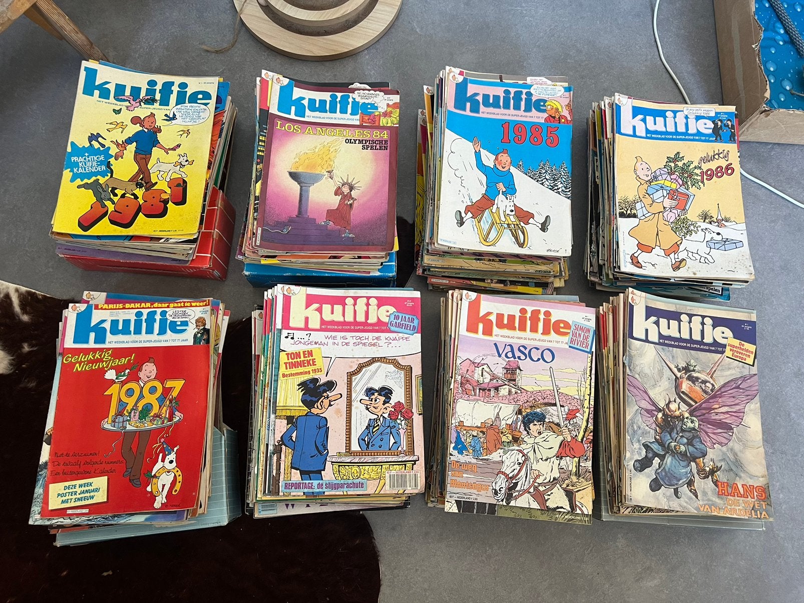 Complete jaargangen Kuifje stripboeken uit diverse jaren, Boeken, Complete serie of reeks, Ophalen of Verzenden, Gelezen