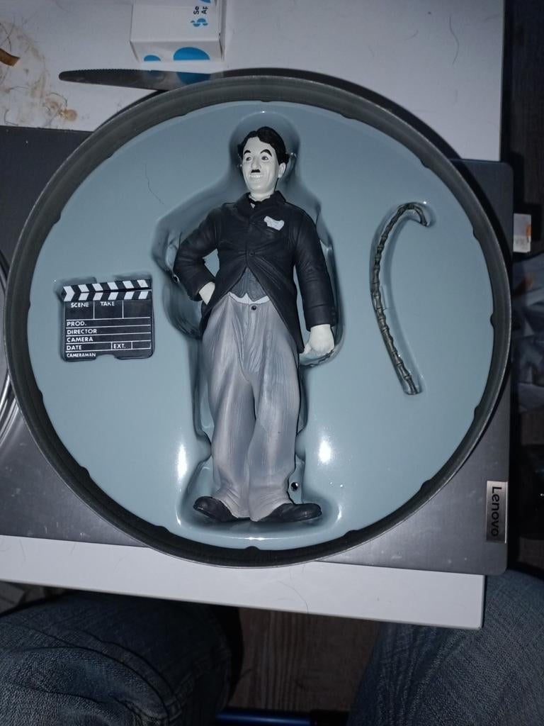 Charles Chaplin Movie Icons beeldje in filmblik, Ophalen of Verzenden, Zo goed als nieuw