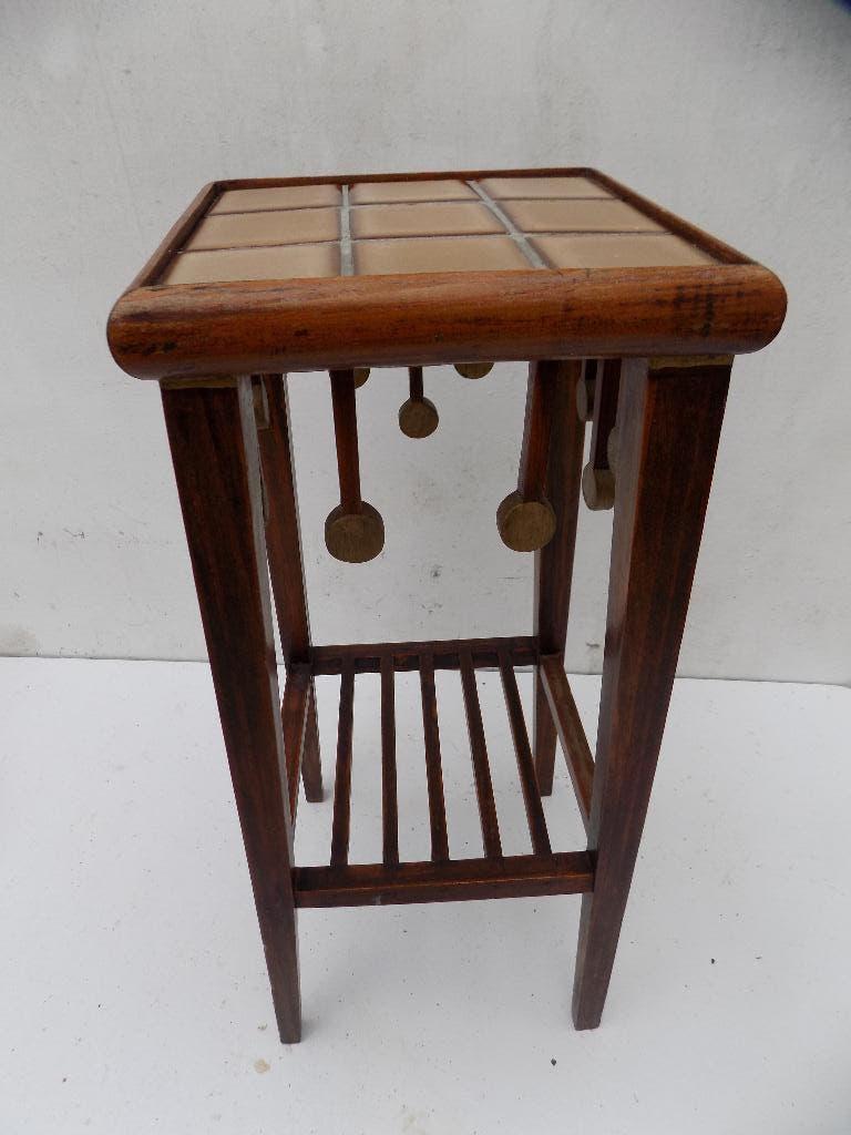 Tafel plantentafel vintage retro bijzettafel, Ophalen of Verzenden, Gebruikt, Hout