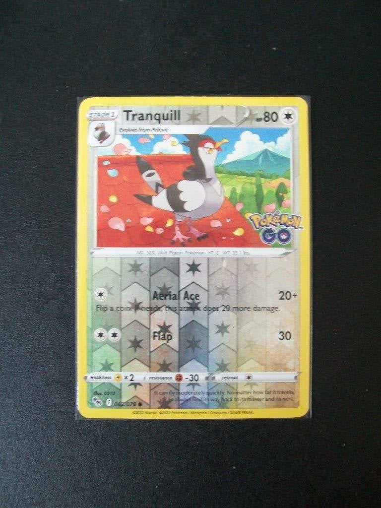 5105: Nieuwe Pokemon GO Kaart holofoil TRANQUILL   (062/078), Verzenden, Nieuw, Losse kaart, Foil