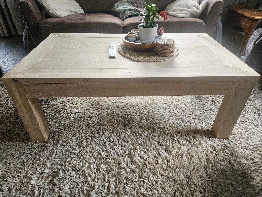 Eikenhouten salontafel, Huis en Inrichting, Ophalen, 100 tot 150 cm, Eikenhout, 50 tot 100 cm