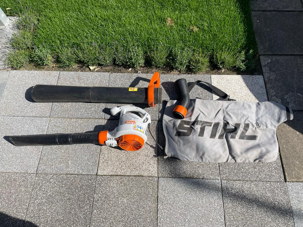 Stihl SHE 71 Elektrische Bladblazer/Bladzuiger met Zak, Ophalen, Gebruikt, Handgedragen, Met opvangzak