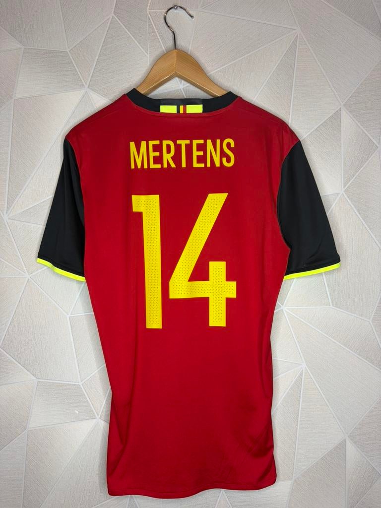 België Thuis 2016/2017 Mertens, Sport en Fitness, Voetbal, Zo goed als nieuw, Shirt, Maat S, Ophalen of Verzenden