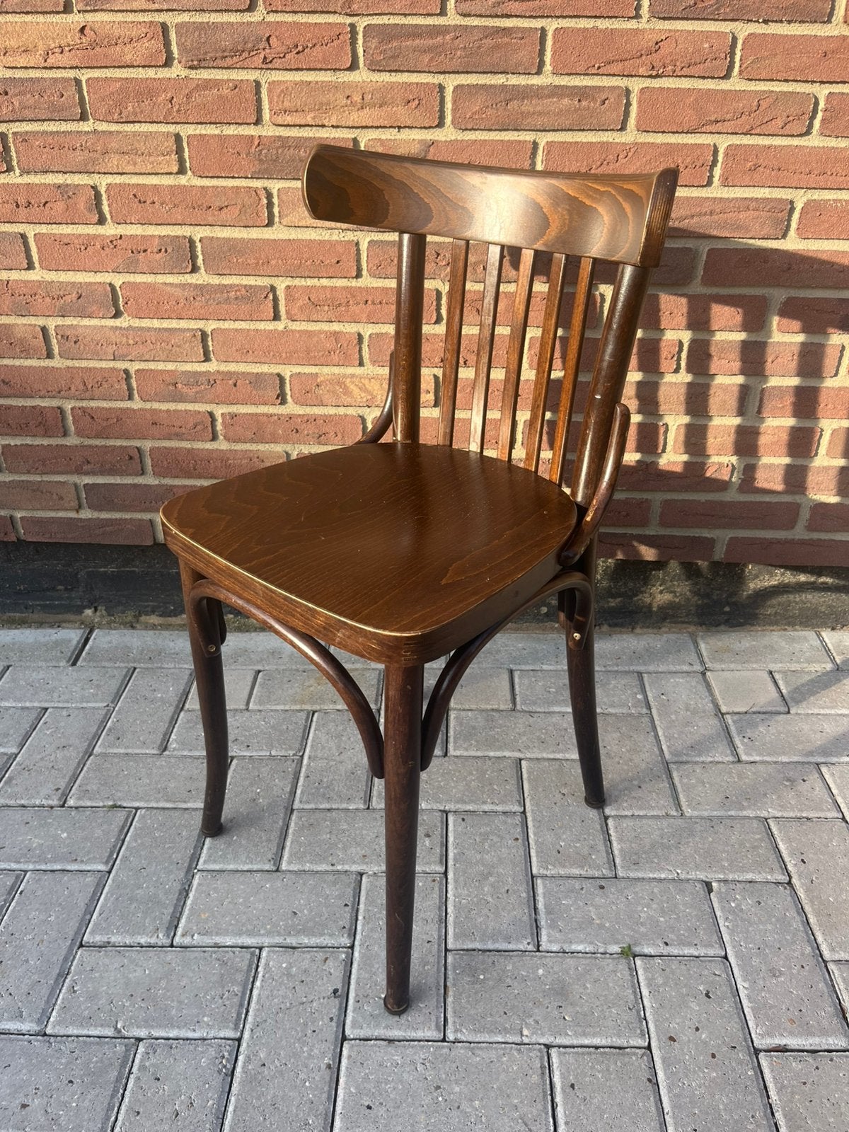 12 stuks cafe bistro restaurant stoelen, Ophalen, Gebruikt, Bruin, Vijf, Zes of meer stoelen