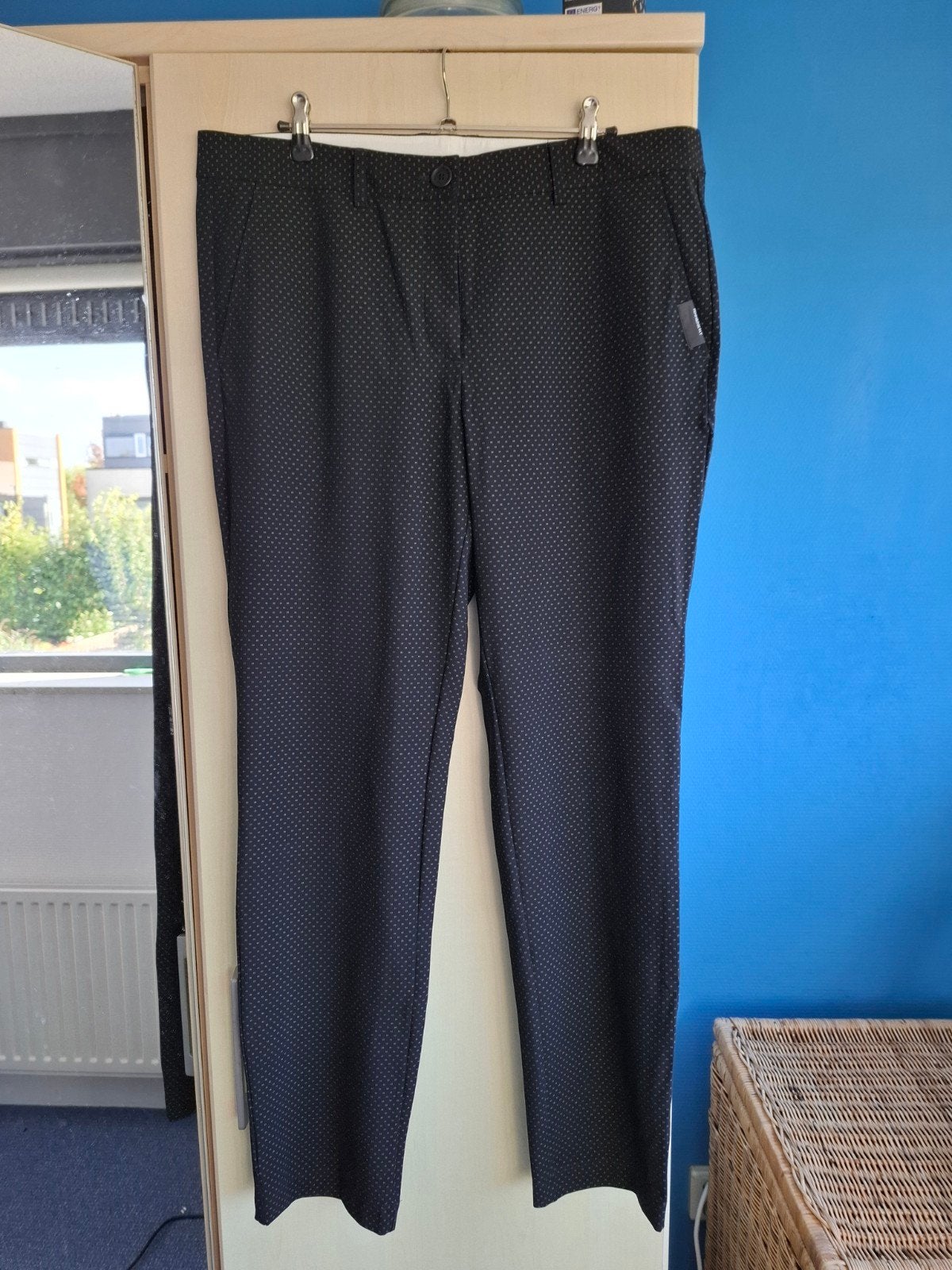Penn&Ink broek zwart met werkje stretch 42, Zwart, Maat 42/44 (L), Ophalen of Verzenden, Zo goed als nieuw