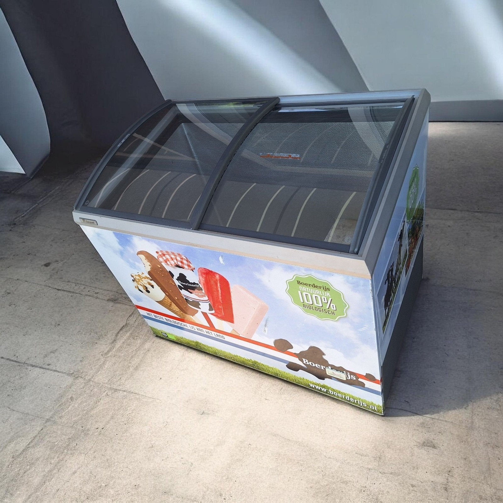 Caravell 30699 Vrieskist - 300 liter, IJsverkoop Vitrine (20, Ophalen, Gebruikt, 85 tot 120 cm