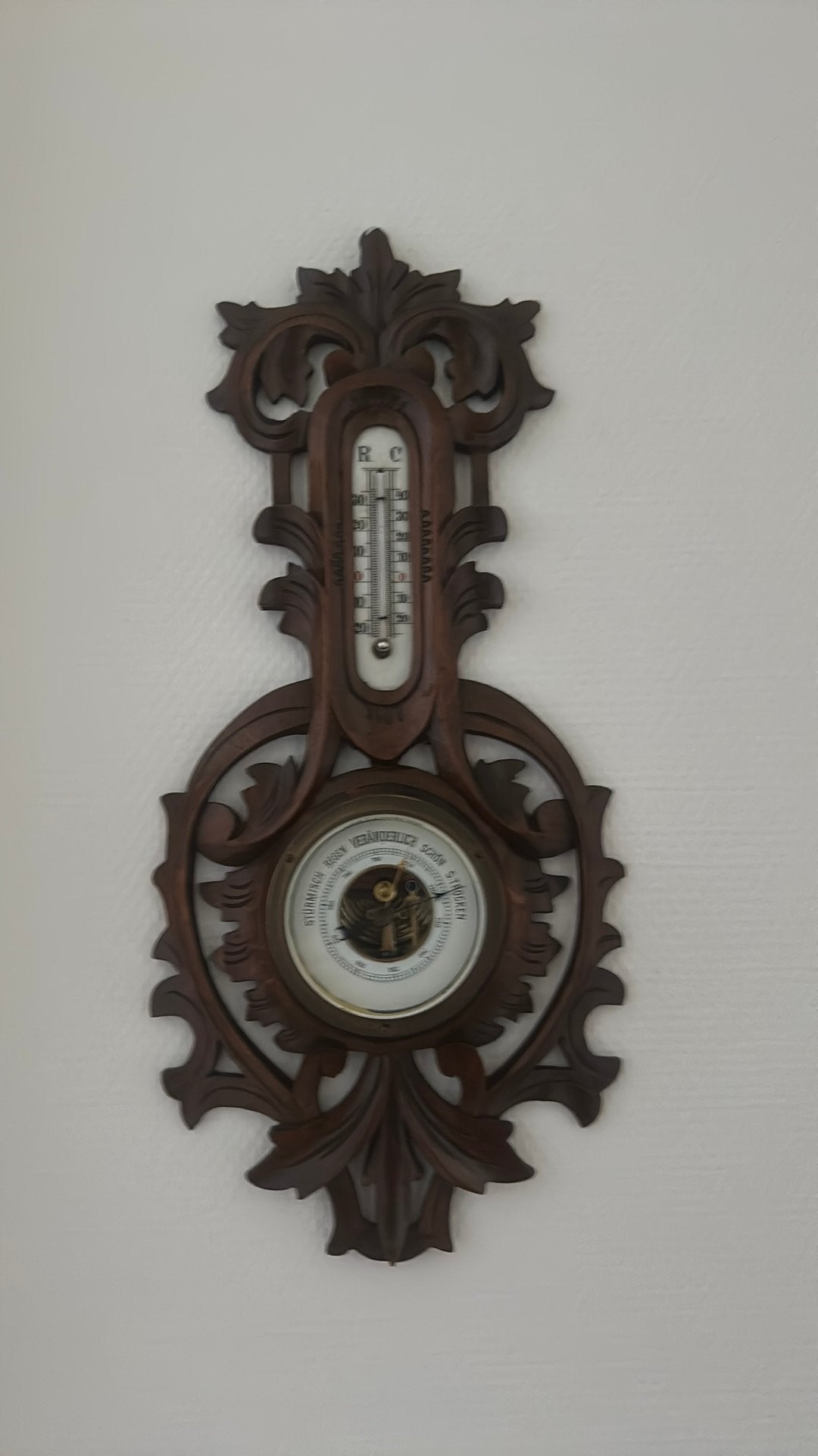 Oude barometer, Audio, Tv en Foto, Weerstations en Barometers, Ophalen, Gebruikt