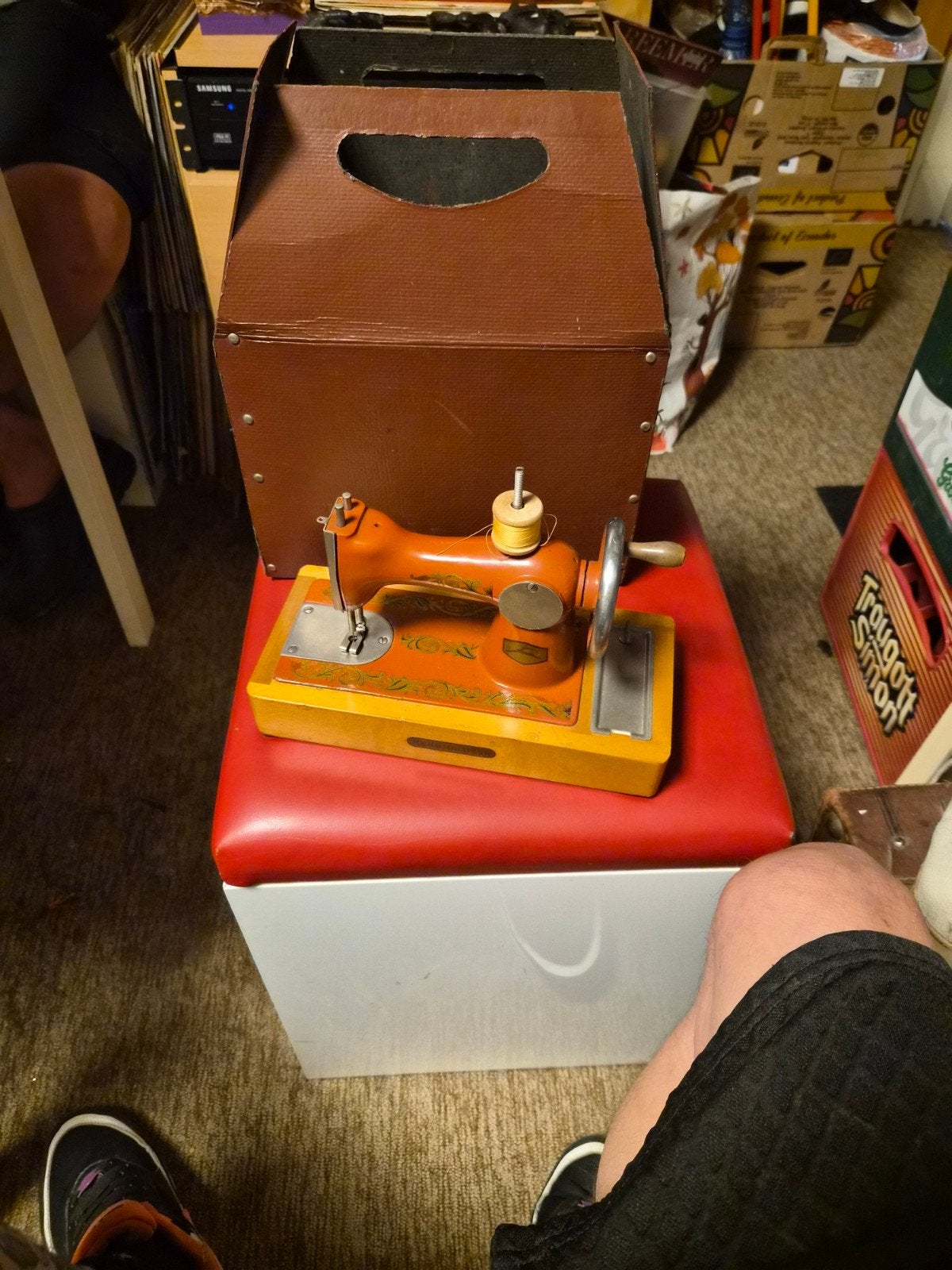 Vintage Oranje orsha Naaimachine - Made in USSR, Ophalen of Verzenden