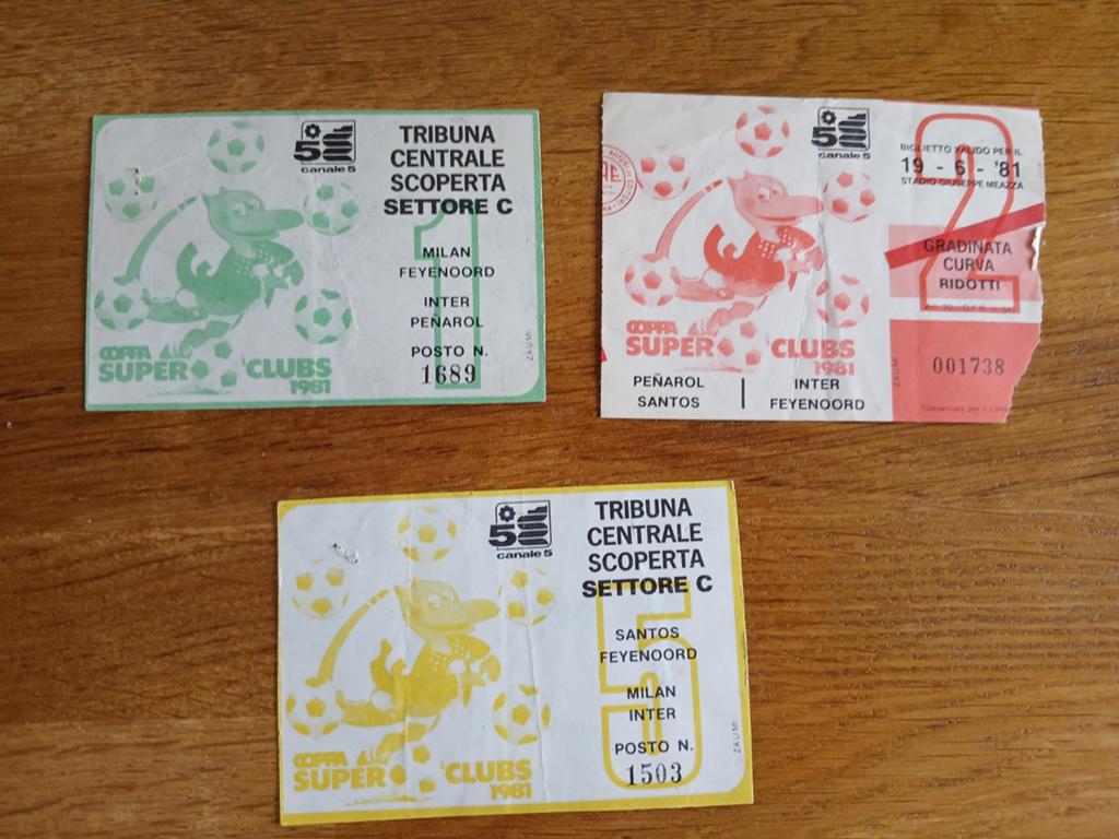 Tickets 81-82 Mundialito toernooi Feyenoord, Twee personen