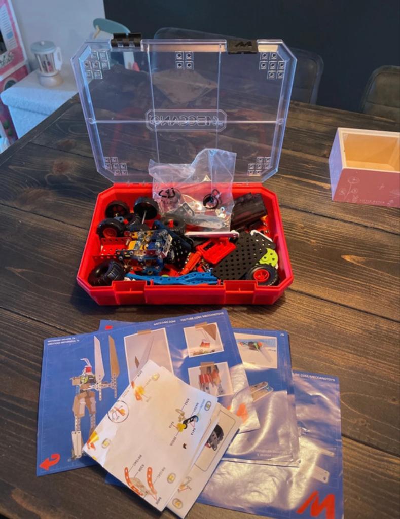 Meccano constructie speelgoed set met handleidingen, Ophalen of Verzenden, Gebruikt, Overige merken
