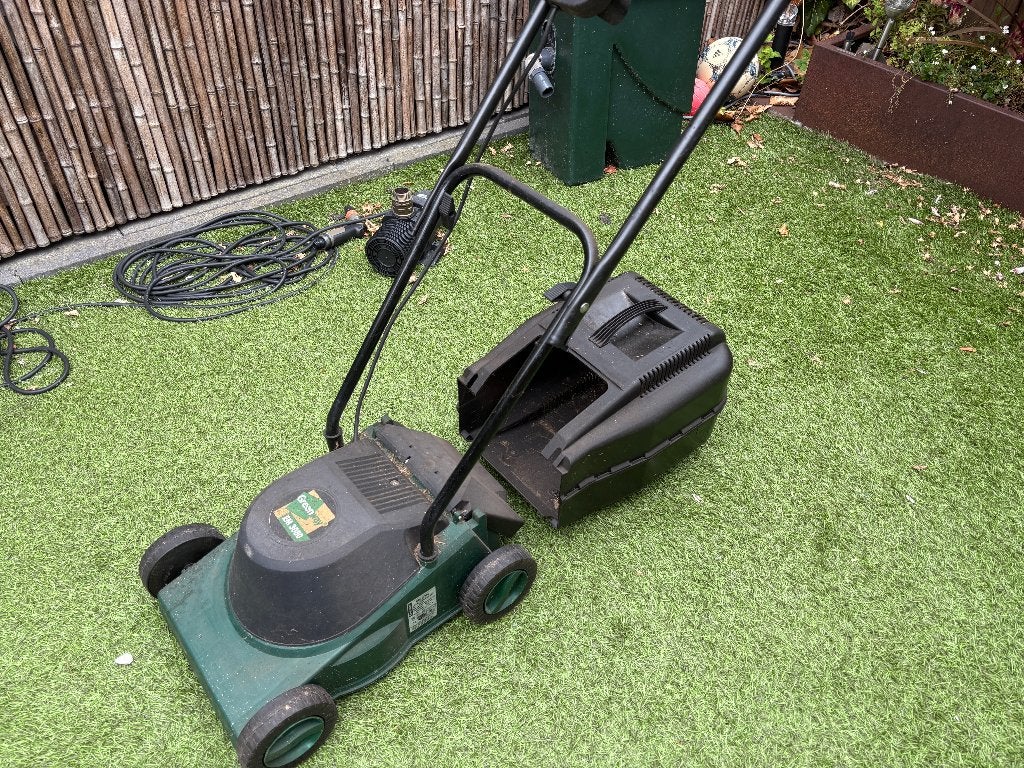 Grasmaaier Greenway EM3060, Tuin en Terras, Cirkelmaaier, Gebruikt, Elektrische grasmaaier, Opvangbak
