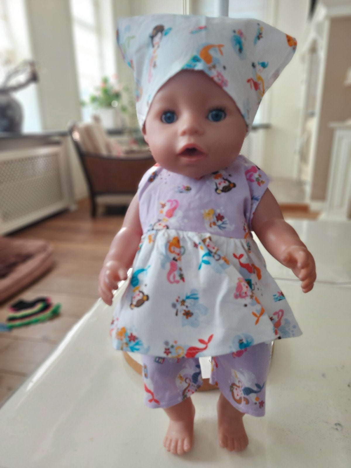 Leuk 3 delig zeemeermin set baby born, Kinderen en Baby's, Ophalen of Verzenden, Nieuw, Babypop