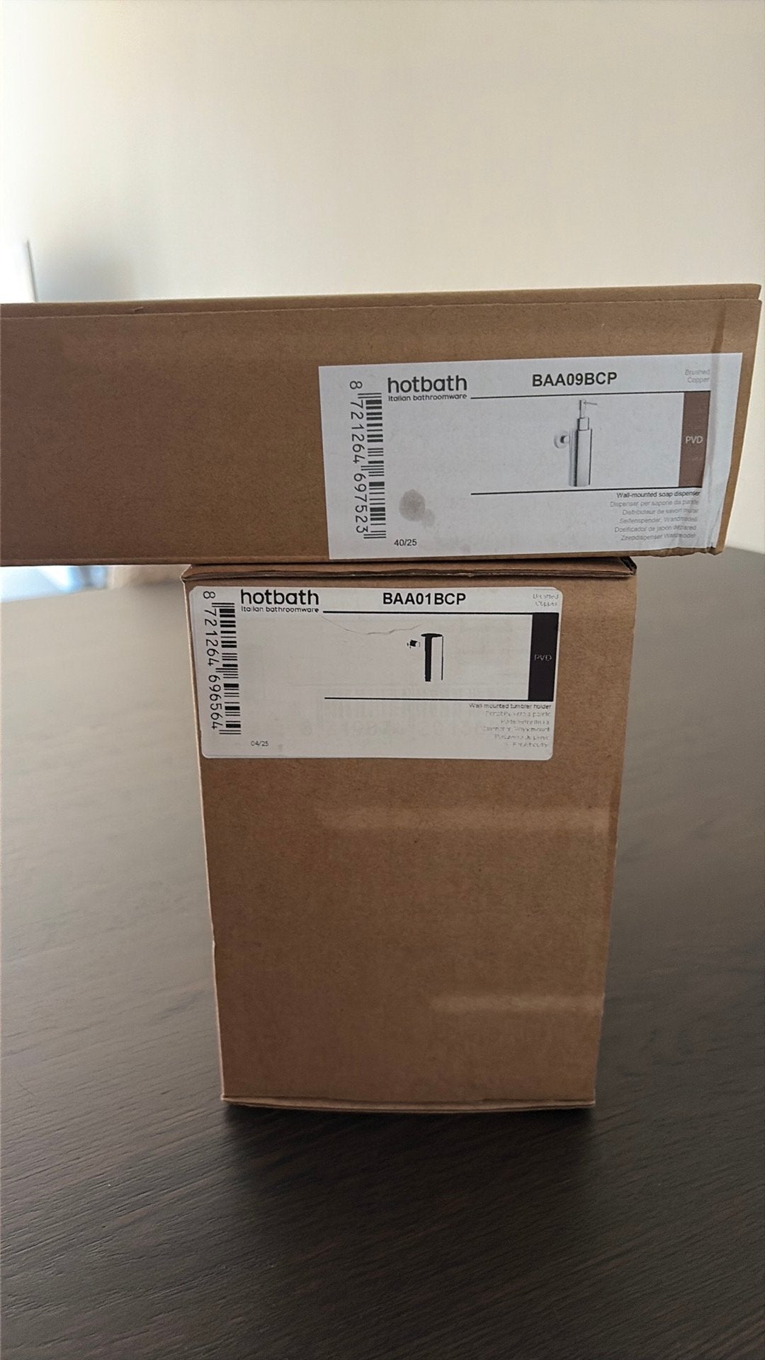 Hotbath bekerhouder en zeepdispenser, Ophalen of Verzenden, Nieuw, Zeepdispenser/zeepbakje