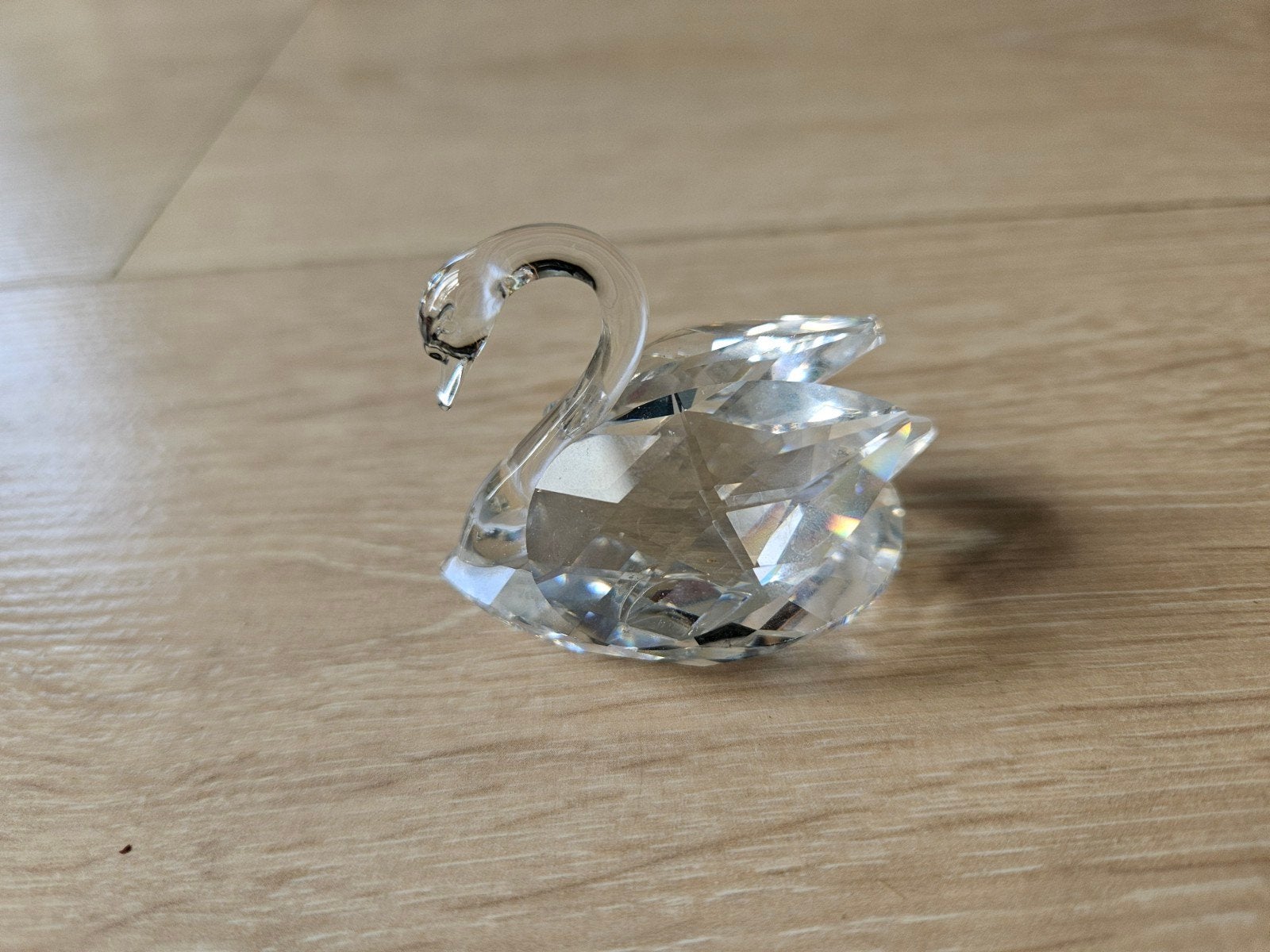 Swarovski Zwaan Kristal Figuur - Silver Crystal Collectie, Verzamelen, Ophalen of Verzenden, Zo goed als nieuw, Figuurtje