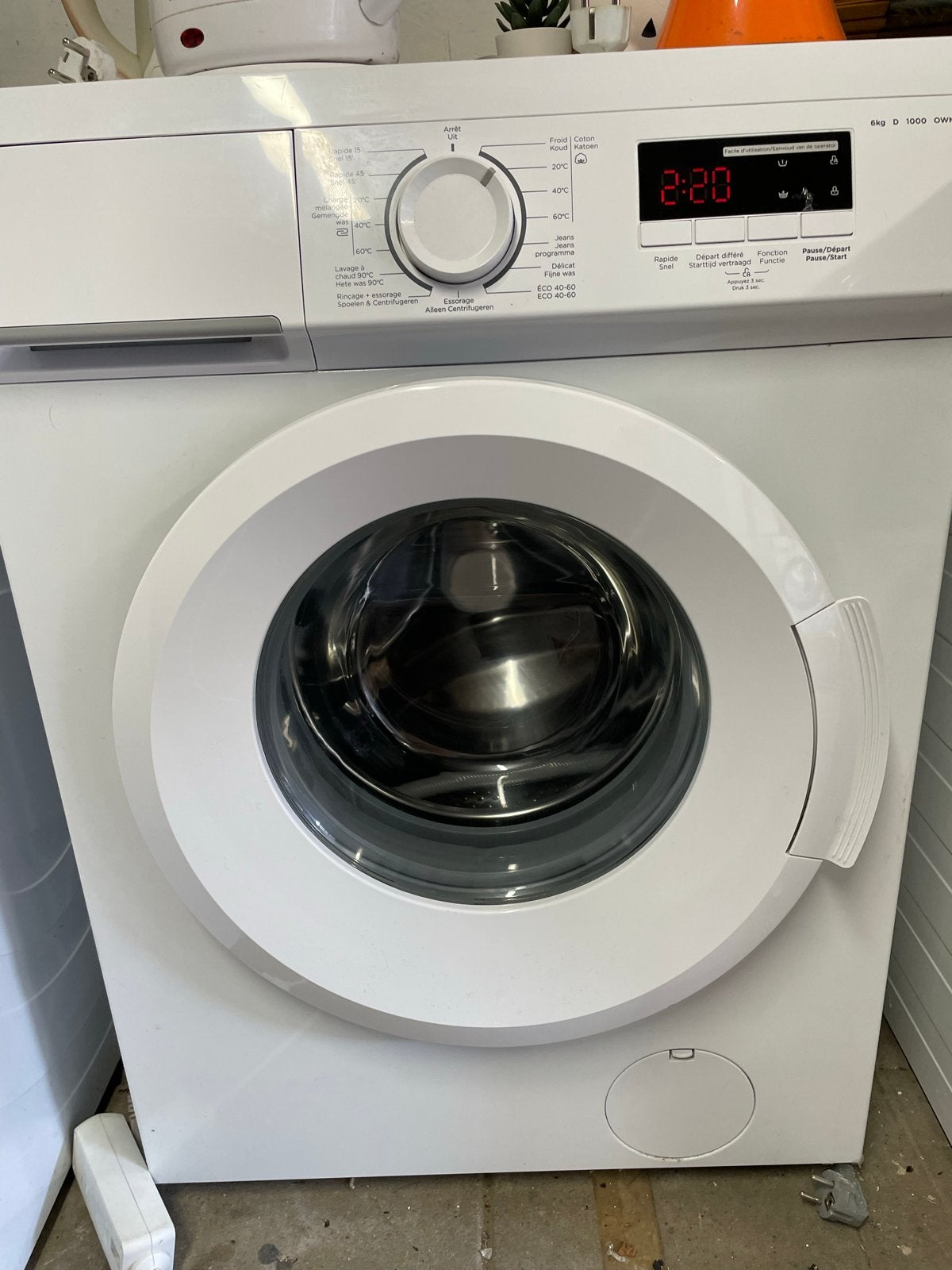 Zo goed als nieuwe wasmachine - 6kg, 1000 toeren, 6 tot 8 kg, Minder dan 1200 toeren, Ophalen of Verzenden, Zo goed als nieuw