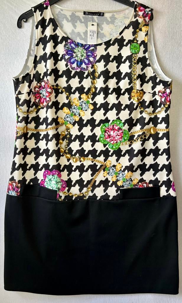 Diversa leuke stretch jurk 46/48, Verzenden, Zo goed als nieuw, Jurk