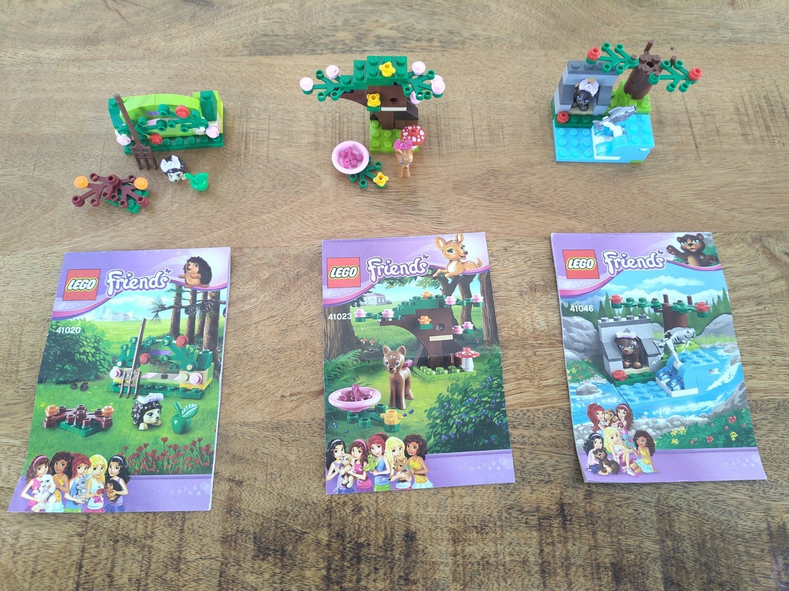 LEGO Friends Dieren sets 41020, 41023, 41046 met boekjes, Compleet, Lego, Friends, Ophalen of Verzenden