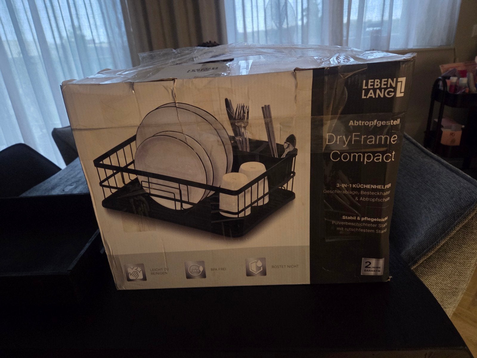 LEBEN LANG DryFrame Compact afdruiprek - Nieuw in doos, Ophalen, Overige typen, Nieuw, Zwart