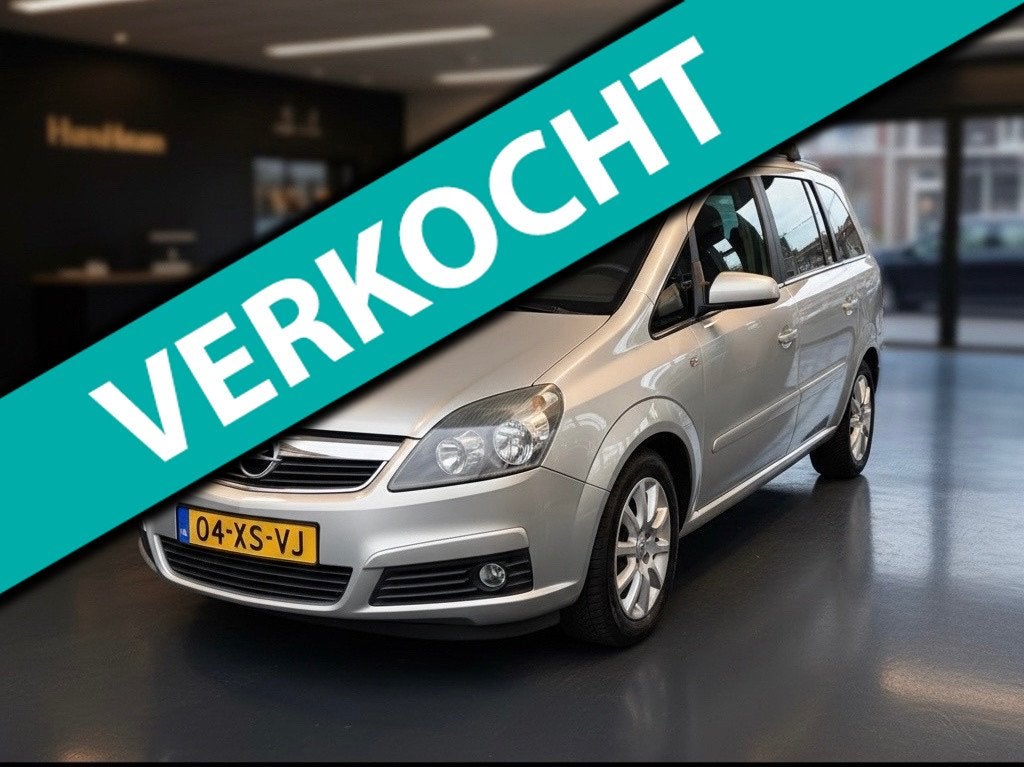 Opel Zafira 1.8 Cosmo-7 persoons-airco-elek ramen-distributi, Gebruikt, 4 cilinders, Origineel Nederlands, 750 kg