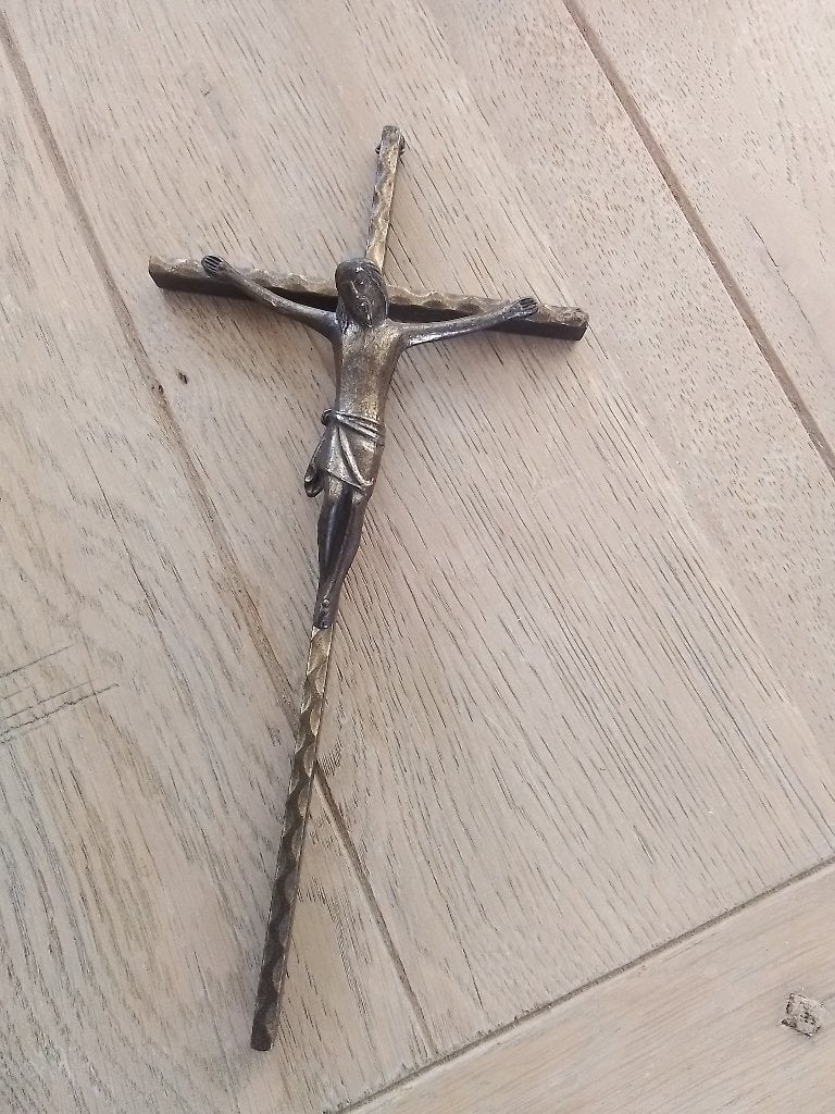 Twee koperen kruisen, Antiek en Kunst, Ophalen of Verzenden
